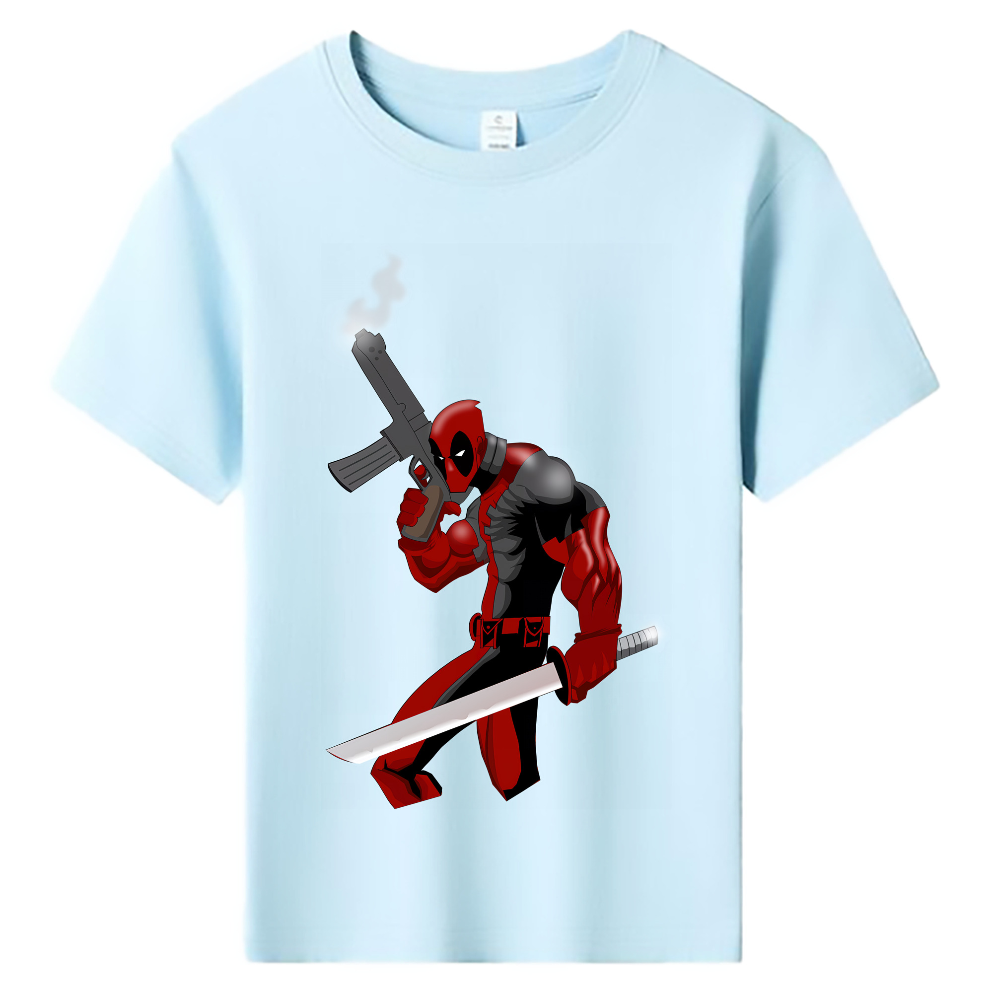 （画像用） Deadpool デッドプール 綿100％キッズTシャツ（フロントプリント）